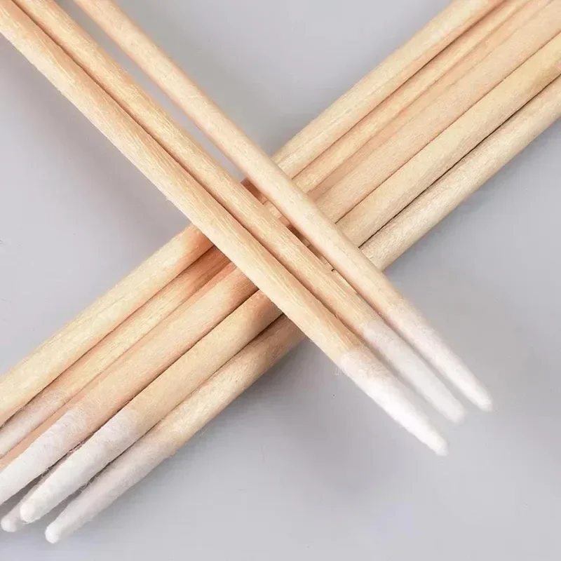 100/300/500 قطعة أعواد قطنية صغيرة للغاية مناسبة لمستحضرات التجميل الأذن الحاجب الشفاه رمش كحل مسمار مسح الأداة