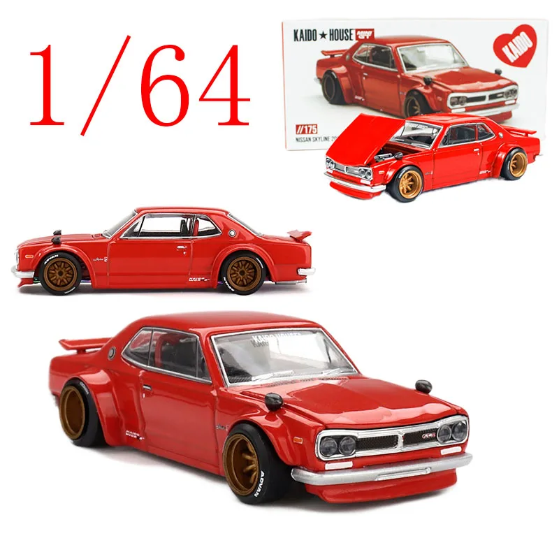 

Kaido House Diecast 1/64 Scale MINIGT Alloy Model Cars MINIGT 2000 GTR KPGC10 Play Vehicles Toys for Boys Gift Original Box