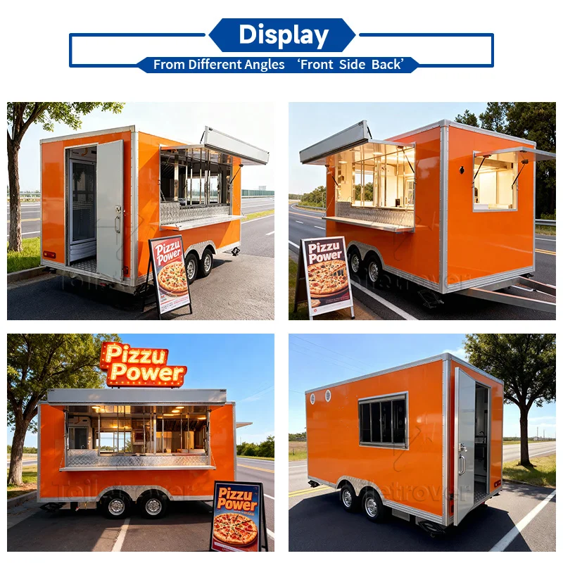 Commercial Mobile Food Truck Box Truck Tacos French Fries Pizza Food Trailer Baked Potatoes Electric-Food-Truck-for-Sale-Spain