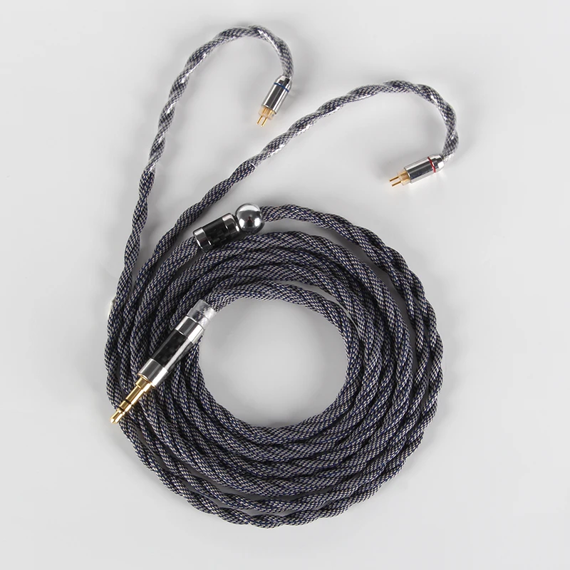 XINHS 007 cable híbrido Chapado en plata, gran número de núcleos, 4 núcleos, ABS, OCC + 7N OCC