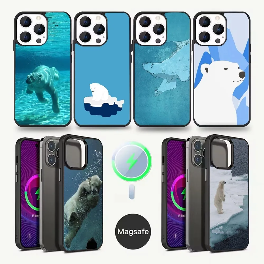 

Swimming Bear Phone Case For iPhone 16,15,14,13,12,11,Pro,Max,Plus,Mini,Magsafe,Magnetic Wireless Charging Case