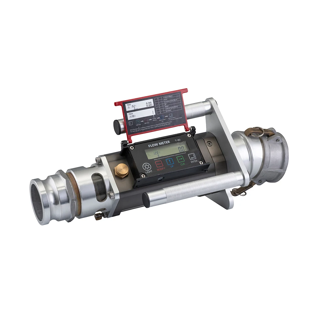 

Portable Gravity Feed Fuel Flow Meter T-80 Easy-Install Flow Sensor for Industrial Gas Station Unloading