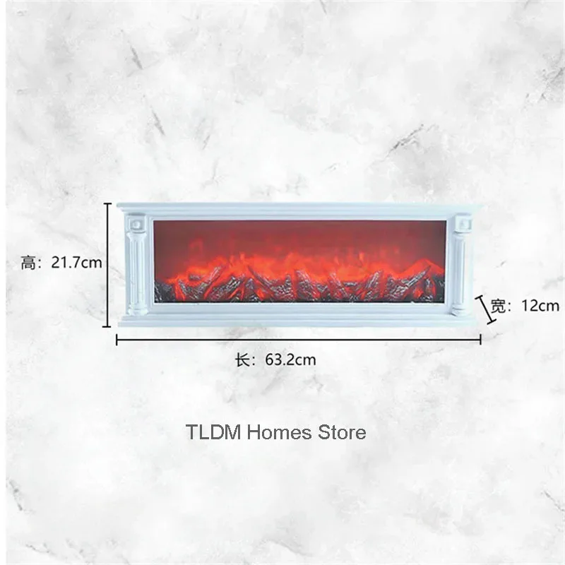 3D Simulierte Kamine Flamme Lampe Gefälschte Brennholz Kamin Europäische Dekoration Ornamente Licht Wohnzimmer TV Schrank Kamin