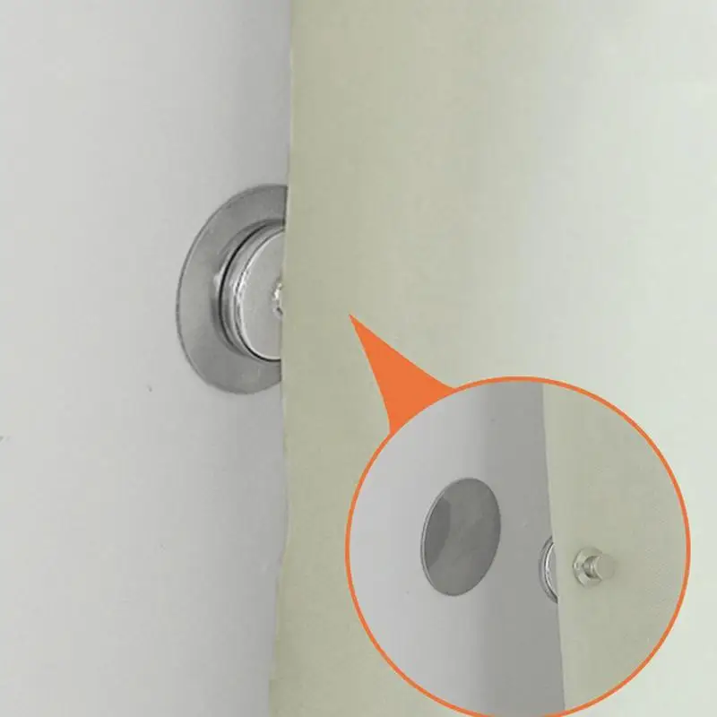 

Magnetic Curtains Clips 1 Pair Shower Curtains Magnets Curtains Magnetic Holdback Button Magnetic Weights To Prevent Light