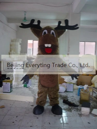 

Новый взрослый Лидер продаж пенопластовый плюшевый олень необычный костюм талисмана мультфильма плюшевое рождественское нарядное платье костюм талисмана на Хэллоуин