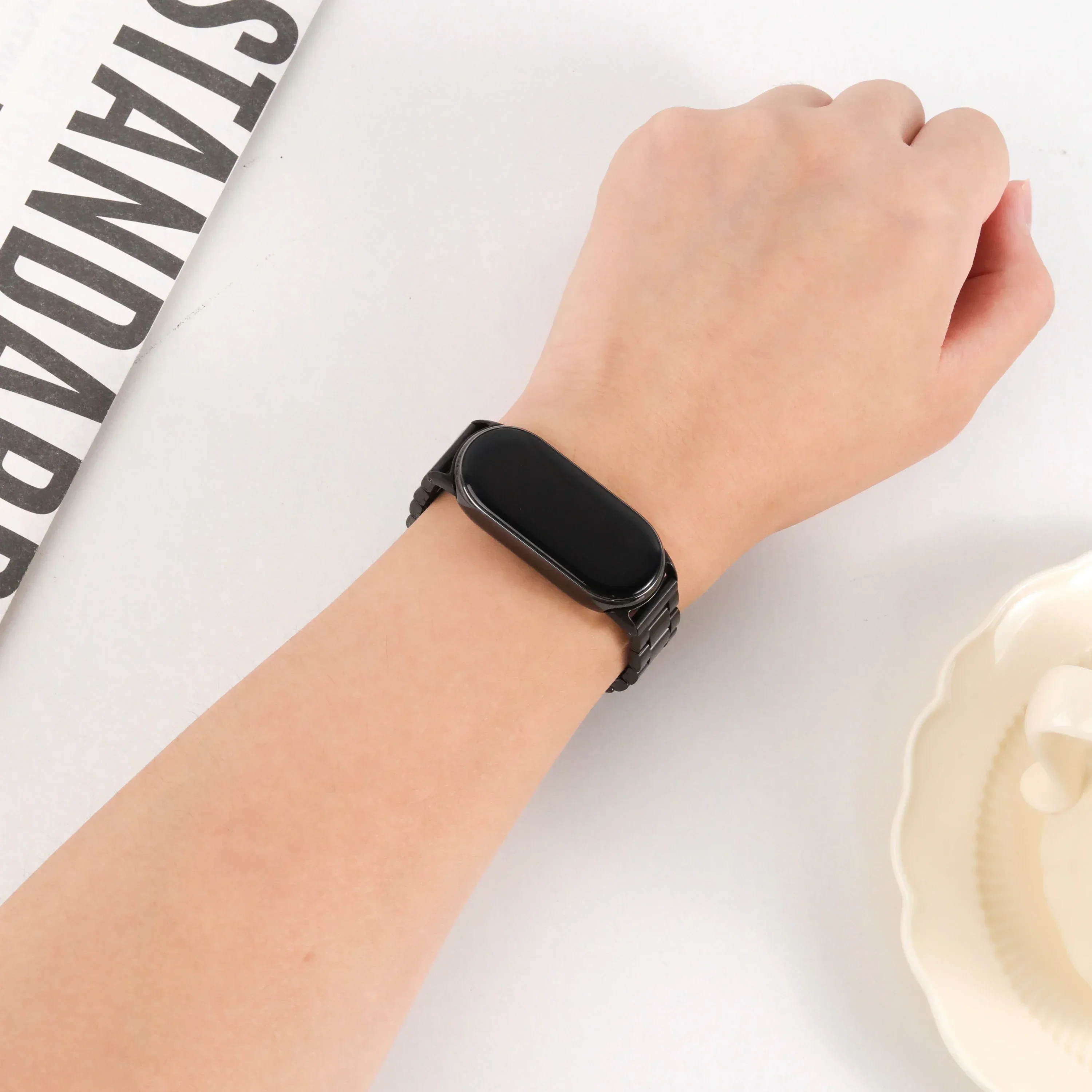 Edelstahl-Uhrenarmband für Xiaomi Mi Band 10 9 8 Zubehör Edelstahl-Armband Xiaomi Smart Band 10 9 8 Metall Correa Armband – Detail 10