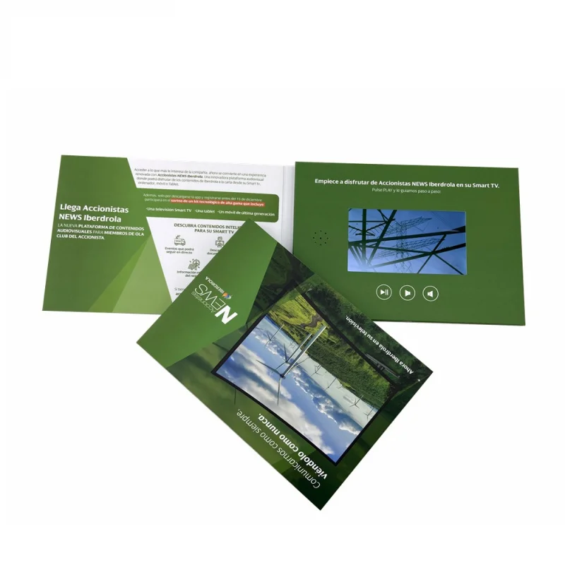 Customized. New 5inch IPS Ultra-Video Greeting Card/Electronic Brochure/LCD Album Wedding Style Greeting Card Negotiable P