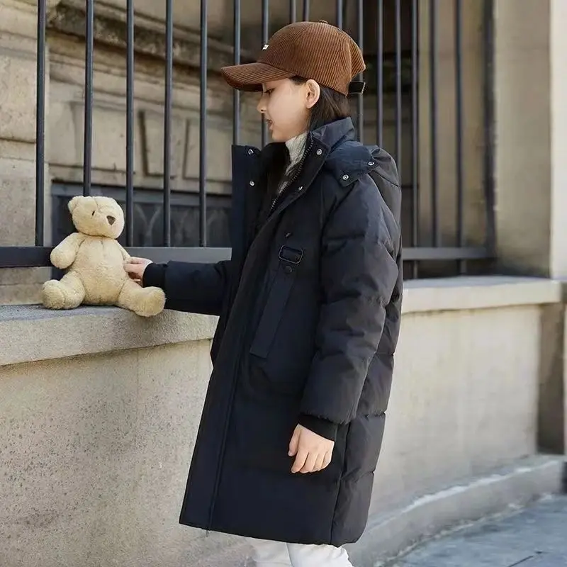 

Children Girl Jacket Thick 12 Winter Warm Coat Fashion Parka Hooded Outerwear Clothes for Kids Girls Clothing 7 9 10 11 14 Years