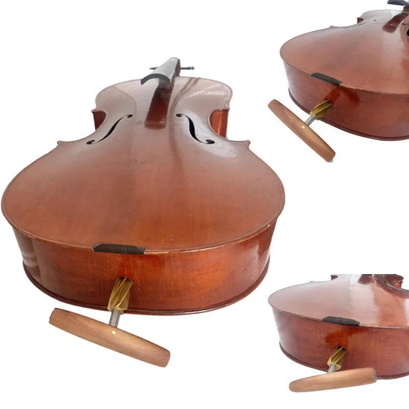 Low-pitched double bass tail post hole reaming cone-shaped reamer for use by double bass players in violins