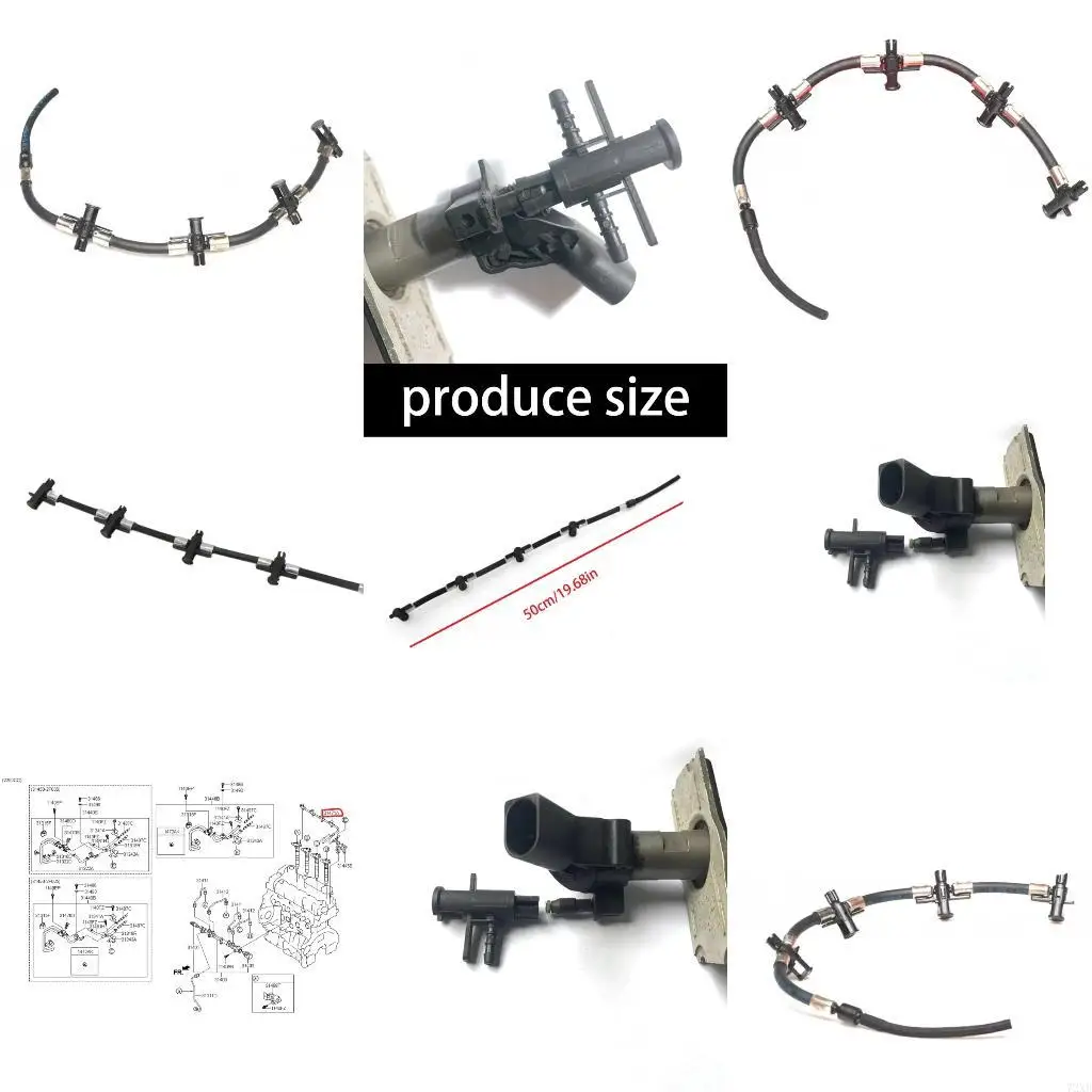 

Heat Resistant Injector Return Hose Metal Connector 314712F001 314712F000 72XB