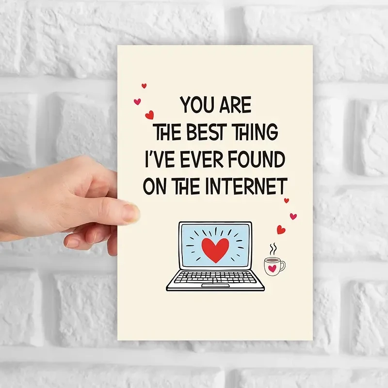 1 pc Happy Birthday Anniversary Card. Gifts For Him Husband Boyfriend Girlfriend Wife Her.