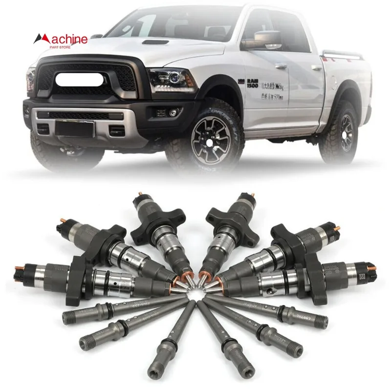 

0445120255 0445120210 For 5.9L 2003-2004 Ram 2500 3500 Dodge Cummins HQ 6pcs Diesel Fuel Injectors Chrysler