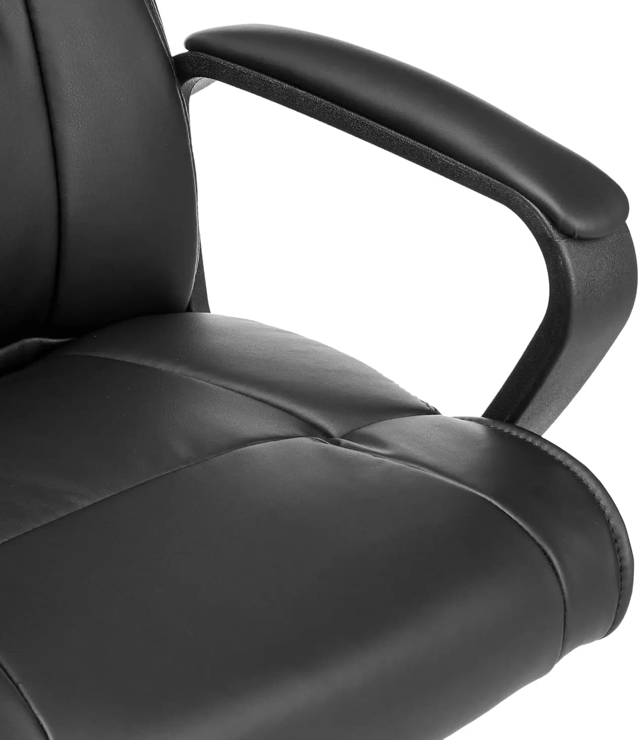 Basics Office Computer Task Desk Chair with Padded Armrests, Mid-Back, Adjustable, 360 Swivel, Rolling 275 Pound Capacity