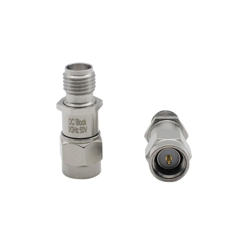 SMA DC isolator SMA straight isolator DC-BLOCK DC-9G stainless steel SMA male to female isolator