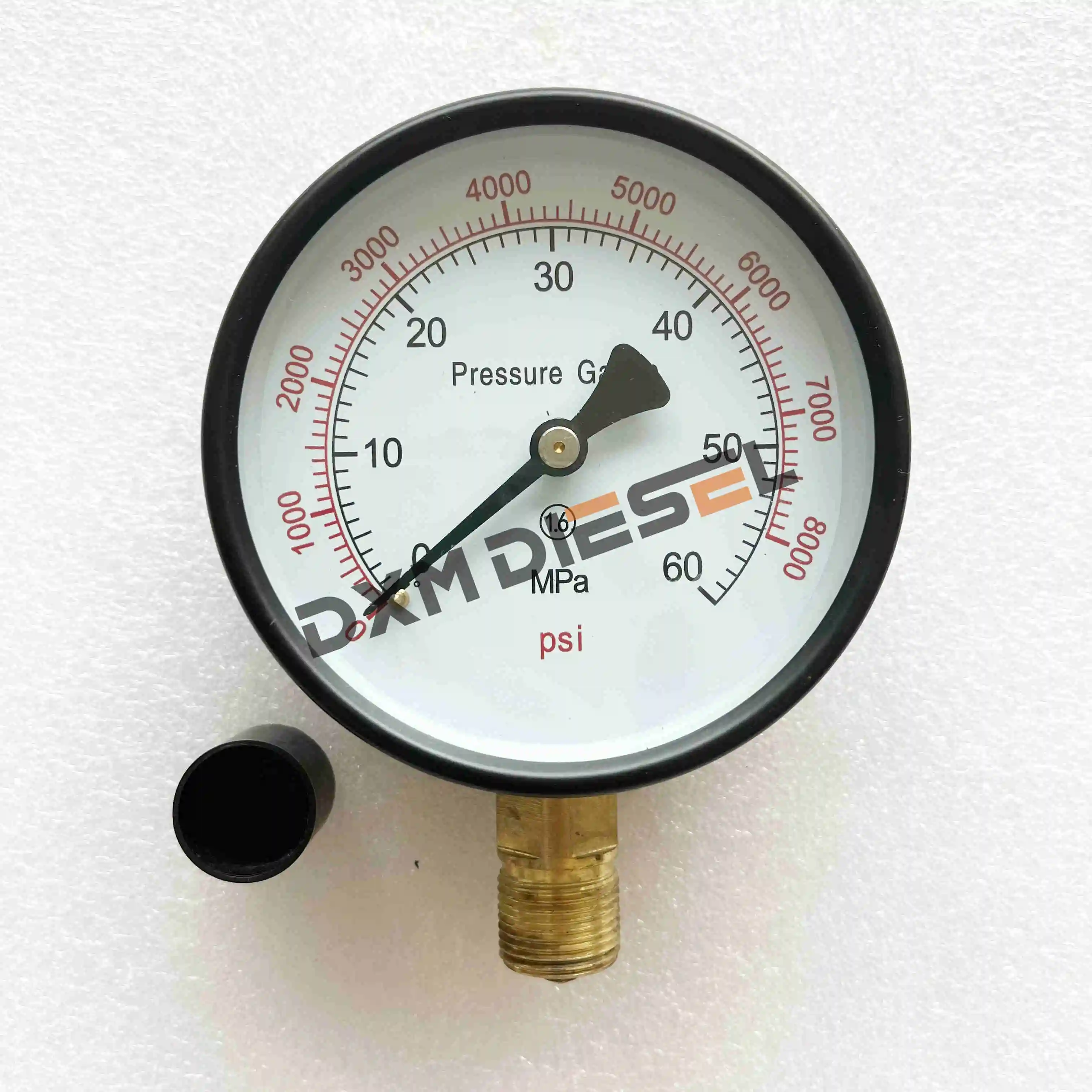 0-60Mpa Pressure Gauge for S60h Diesel Injector Nozzle Tester, 0-8000Psi Pressure Meter Testing Tool