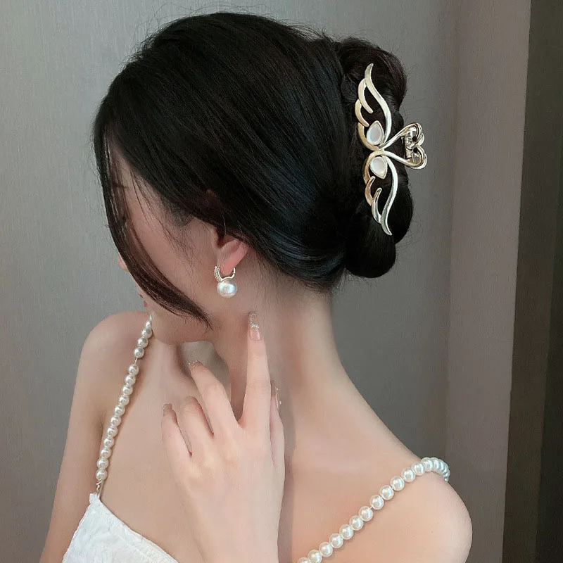 

fashion Swan Hair Barrettes for Women elegant opal Ponytail Claw Clip Headwear Girls Hair Accessories HAIR CLIP FOR GIRL tiara