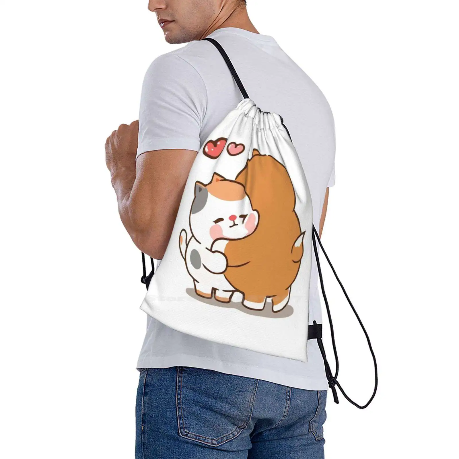 Tonton Friends Hug | Yuta And Bella School Bags For Teenage Girls Laptop Travel Bags Tobi Winnie Yuta And Bella Tonton Friends