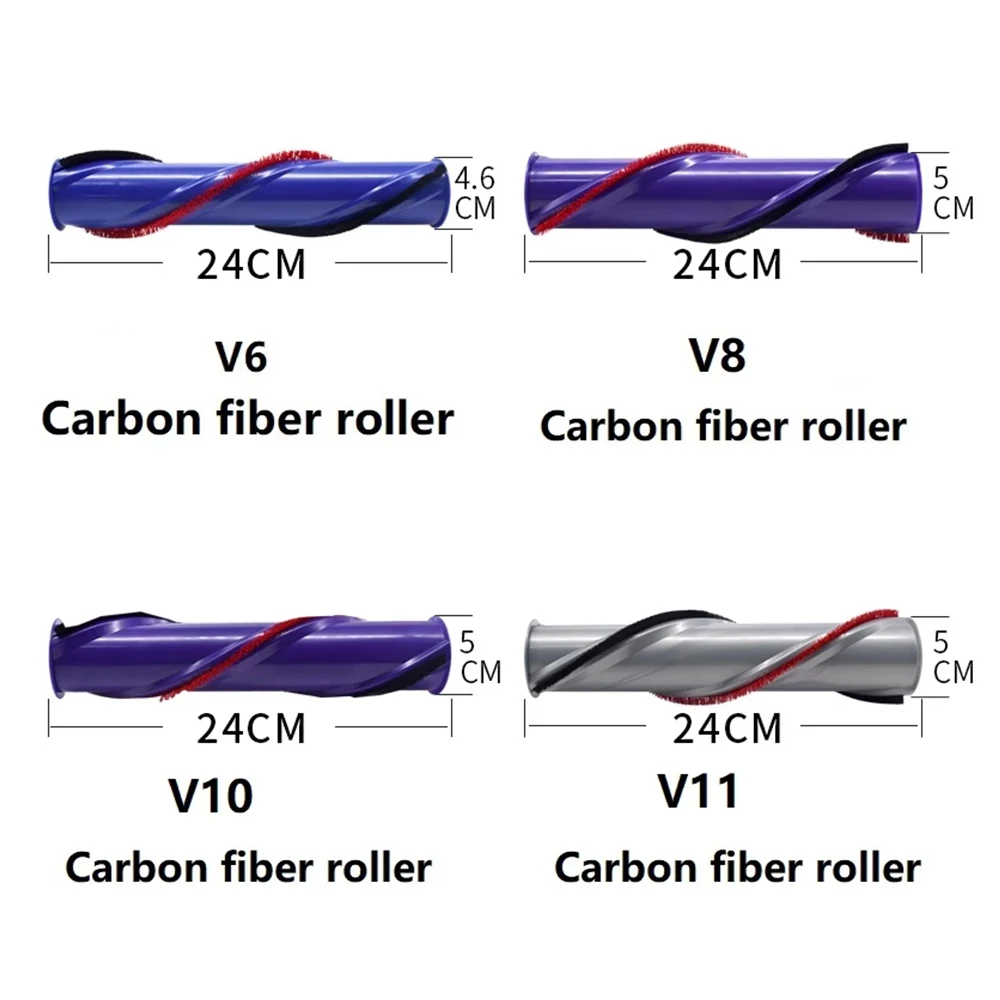 Sợi Carbon Thanh Lăn Lăn Thay Thế Cho Dyson Máy Hút Bụi V6 V7 V8 V10V V11 Brushroll Đầu Thanh Công Cụ Phụ Kiện