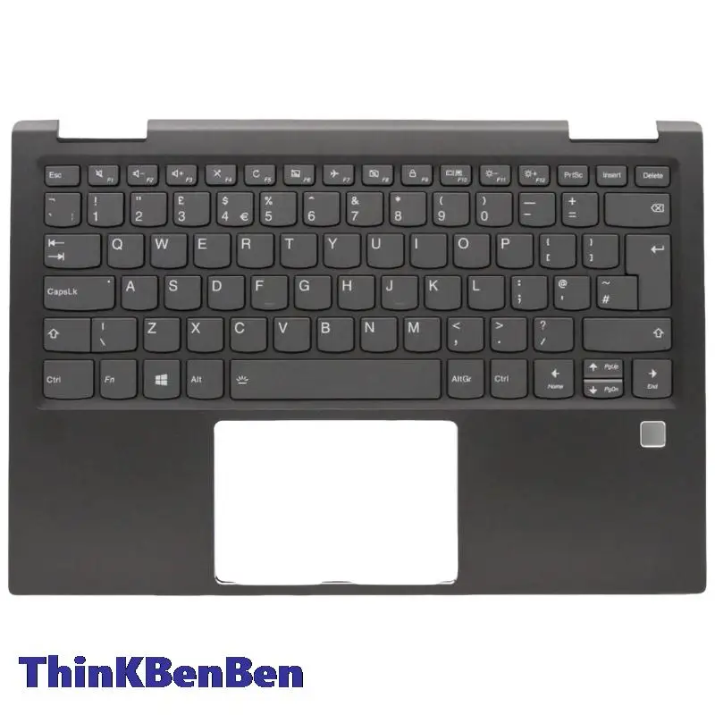 

UK English Keyboard Gun Metal Upper Case Palmrest Shell Cover For Lenovo Yoga 720 13IKB Laptop 5CB0N67813