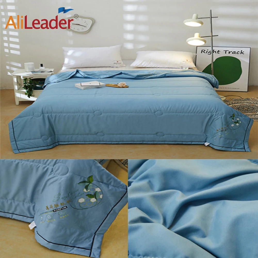 

Summer Cooling Comforter For Double/Sing/Children Bed Skin-Friendly Breathable Throw Blanket Mint Mosquito Repellent Quilts