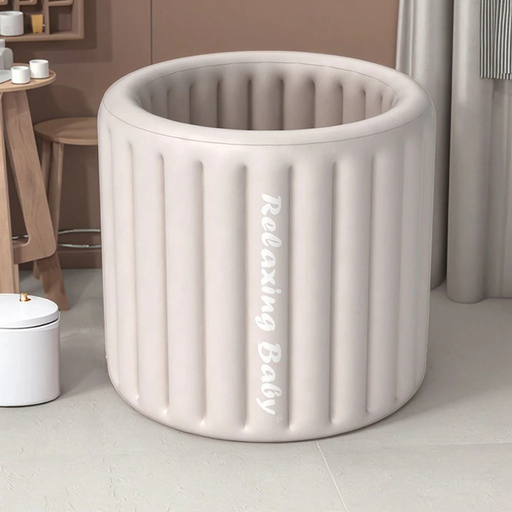 Zhanxing New Home Use PVC Round Inflatable Bathtub Without Lid Foldable Portable Eco-Friendly Durable Adults Winter Bathing