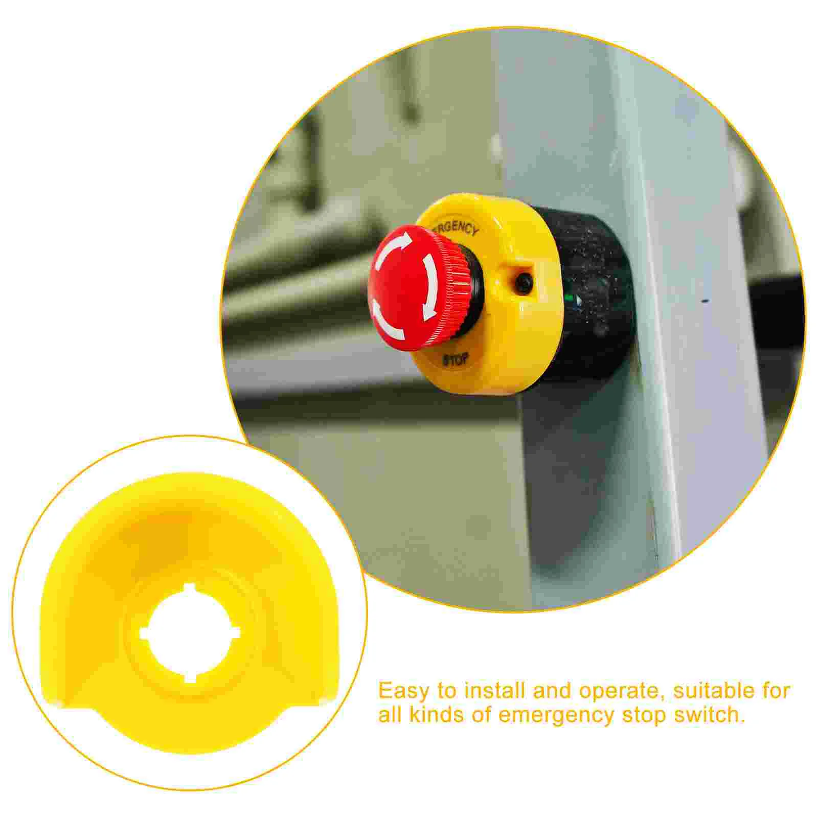 Emergency Stop Switch Protective Cover Button Protector for Plastic Baby