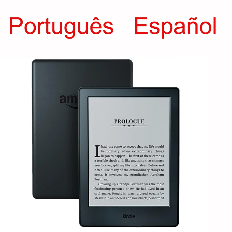 Leitor de ebook kindle original oficial, tinta e sem luz de fundo, tela sensível ao toque de tinta e-ink de 6 polegadas, kindle 8th kindle 6 th,