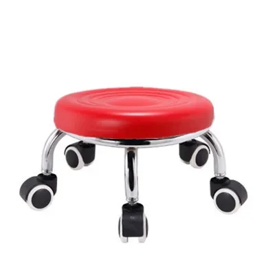 Mobile Stool Children's Toddler Stool Floor Wiping Roller Dining Pedicure Shoe Change Retractable Lounge Drop-shipping