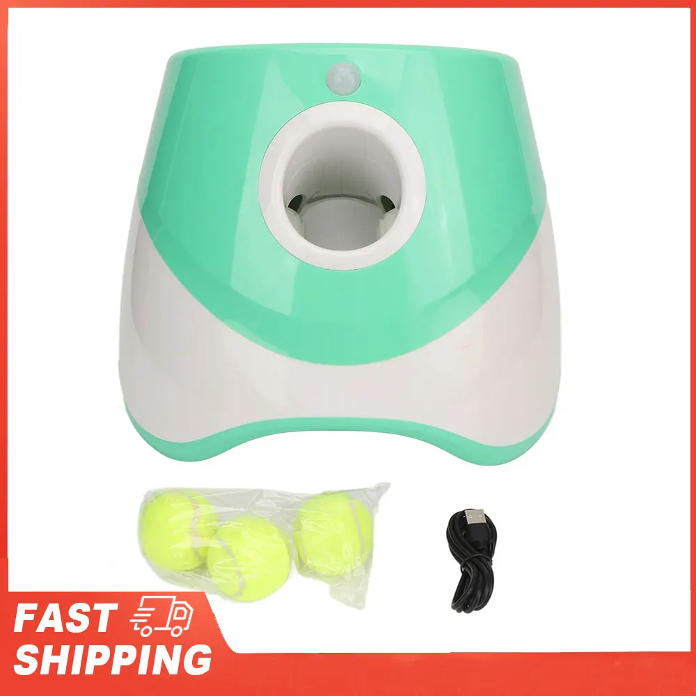 

Автоматическая пусковая установка для мячей для собак, перезаряжаемая мяч для домашних животных, 3-режимная интерактивная игрушка для домашних животных для дома и улицы