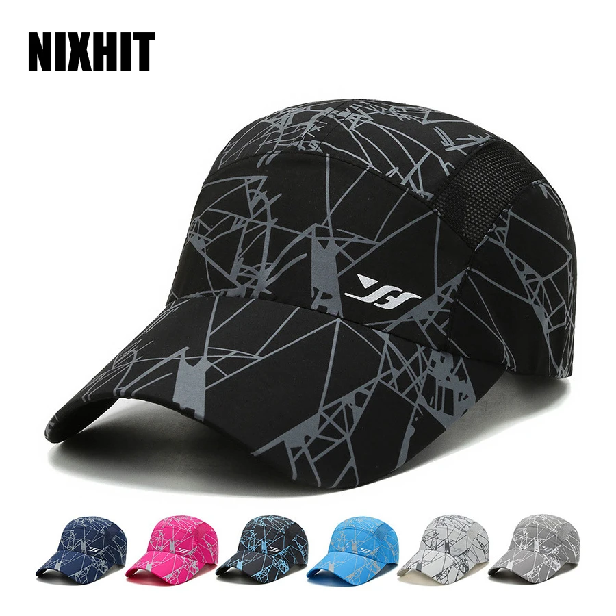 NIXHIT Summer Sunscreen Thin Breathable Quick Drying Men\'s Baseball Cap Outdoor Sports Travel Hiking Fishing Climbing Hat A283