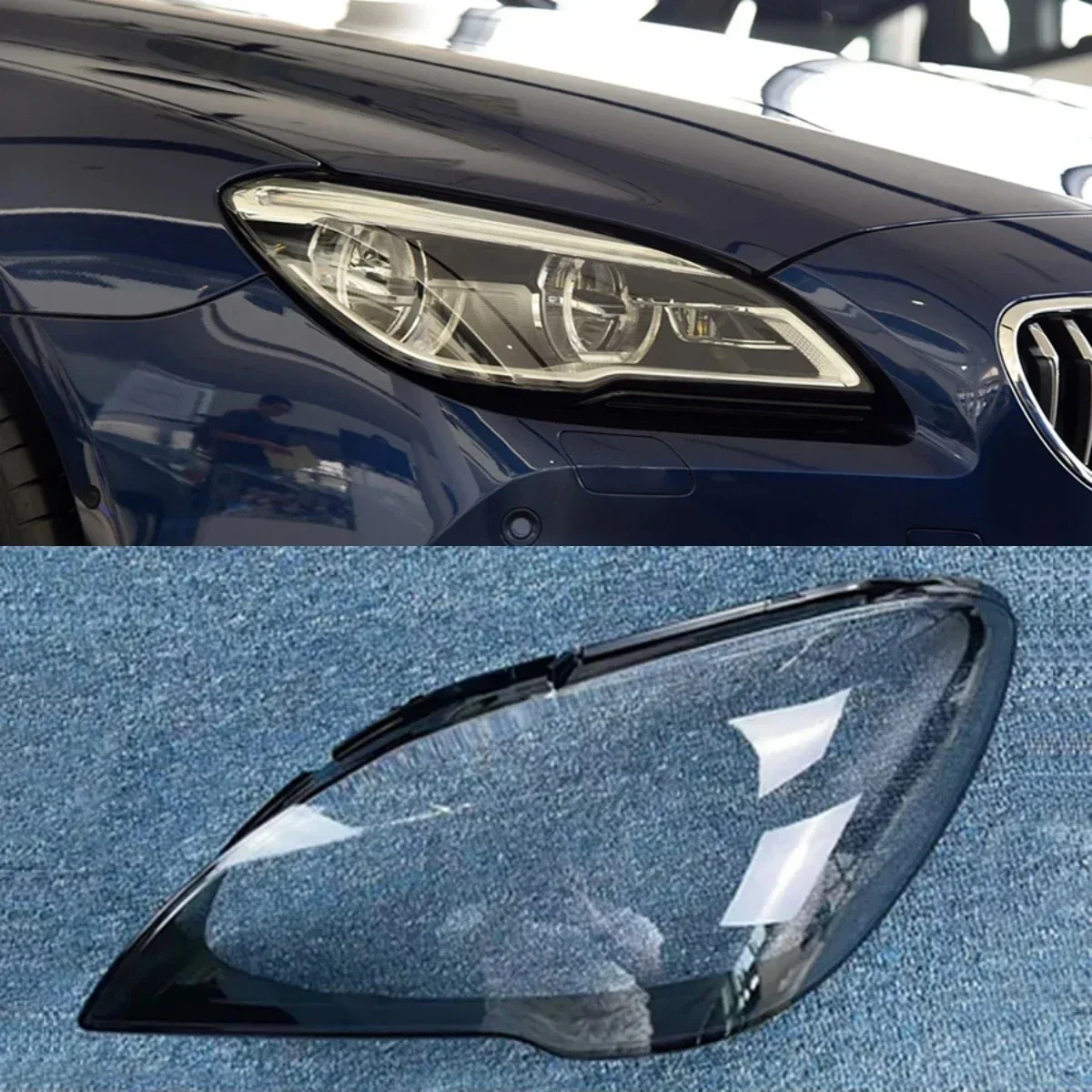 

Для BMW 6 серии, прозрачная крышка линзы для фар, замена оригинального абажура из плексигласа 2015 2016 2017