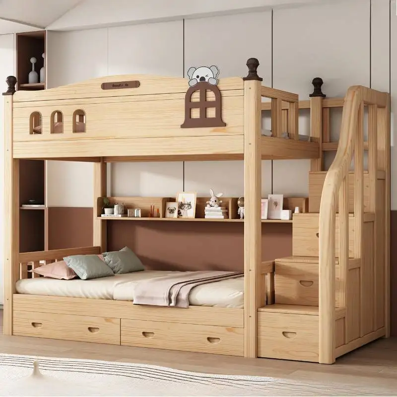 Normal Nordic Kids Beds Decoration Simple White Single Design Kids Bed Princess Girls Style Lettino Per Bambini Furniture Home