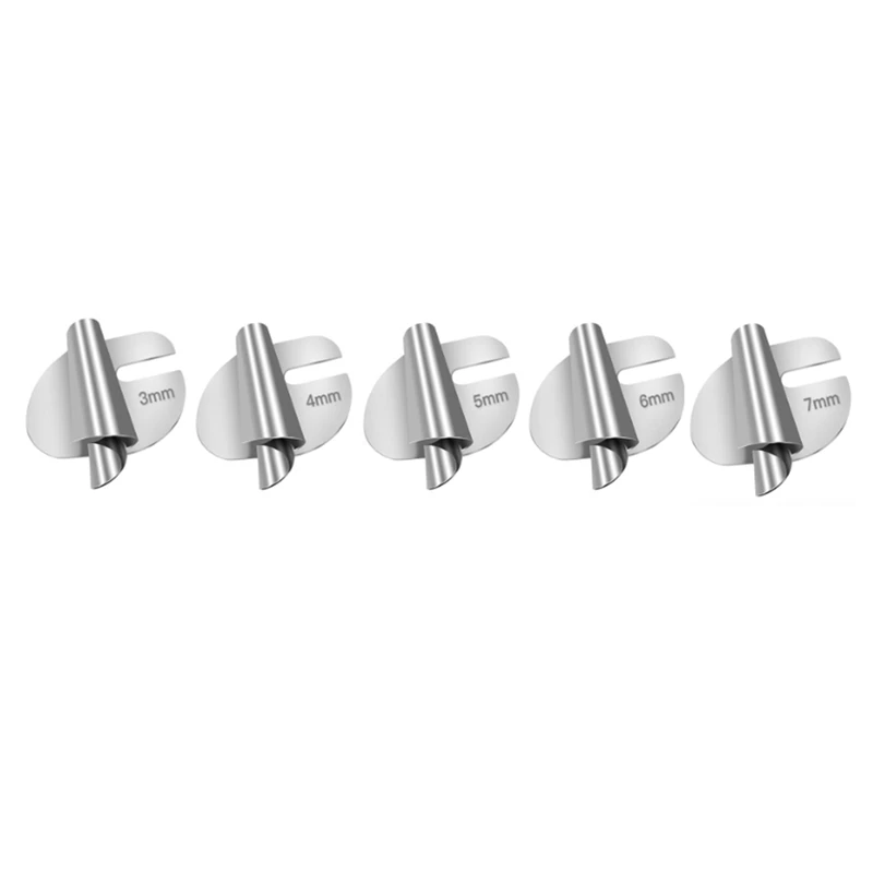 Sewing Rolled Hemmer Foot Universal 5Pcs/Pack 3Mm-7Mm Curved Scroll, Sewing Machine Presser Foot Hemmer Foot Easy Install