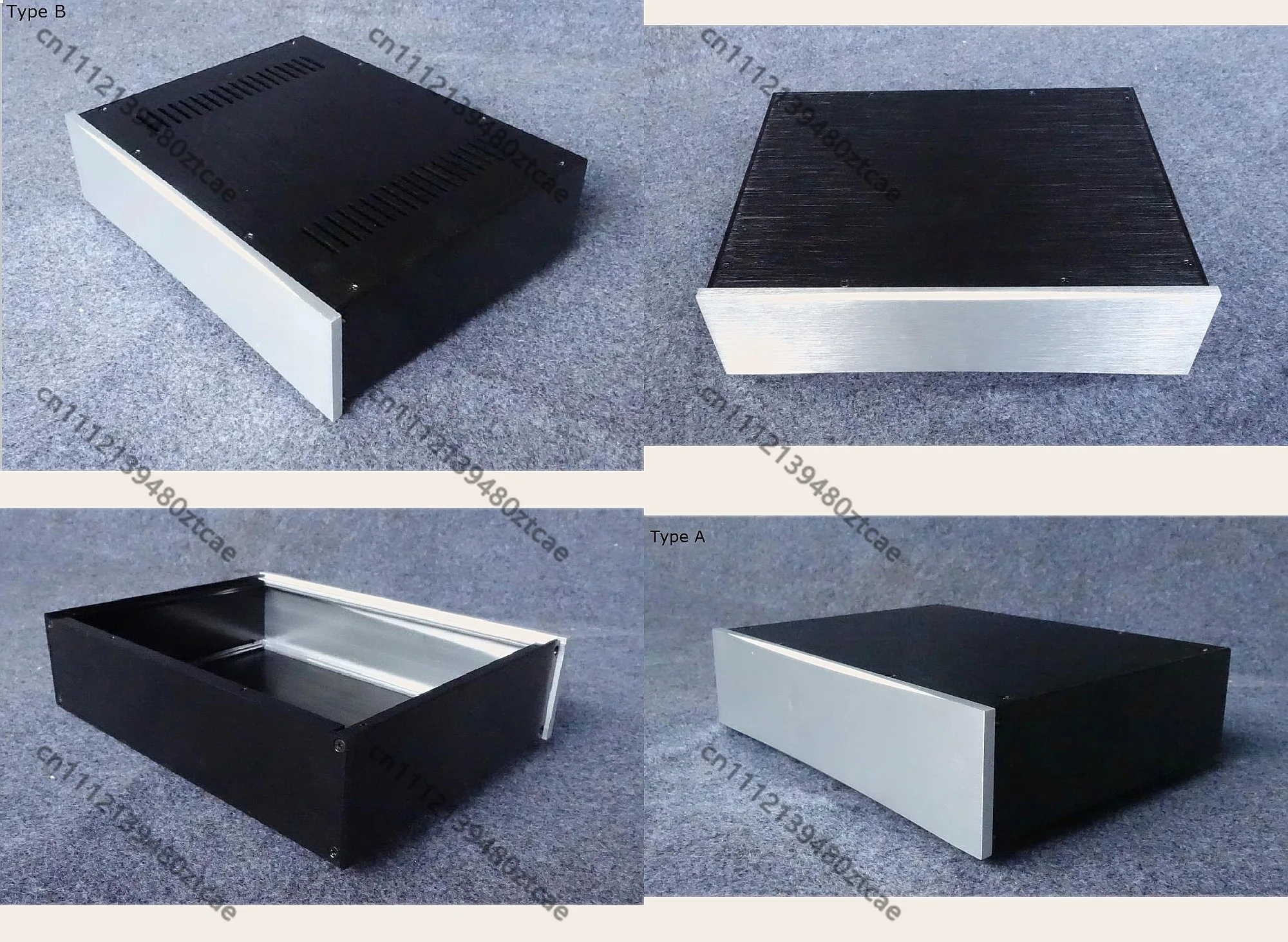 3208 Aluminum Alloy Enclosure Blank Panel DIY Case for Audio Preamplifier DAC