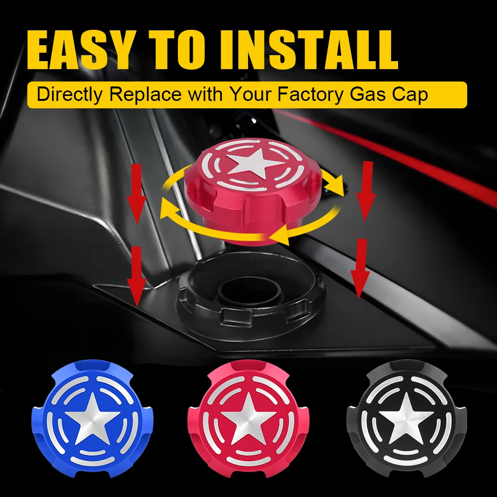 Aluminum Gas Cap for Polaris Slingshot SL LE R S SLR Grand Touring 2015 2016 2017 2018 2019 2020 2021 2022 2023 Fuel Tank Cap