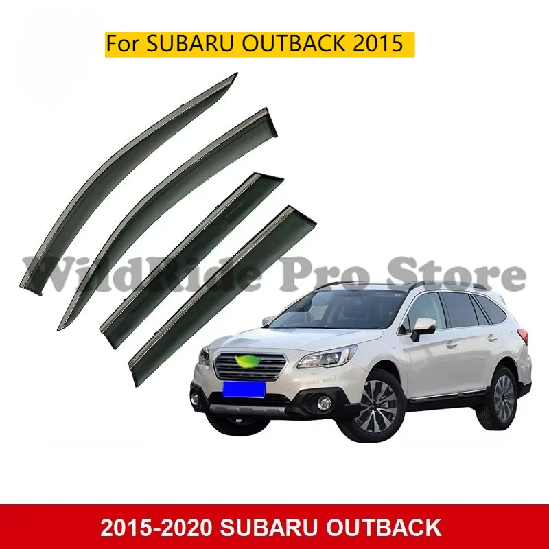 

Car Accessories Window Visor for SUBARU OUTBACK 2015 Injection Wind Deflectors Weather Rain Guards PC with Stainless Steel.