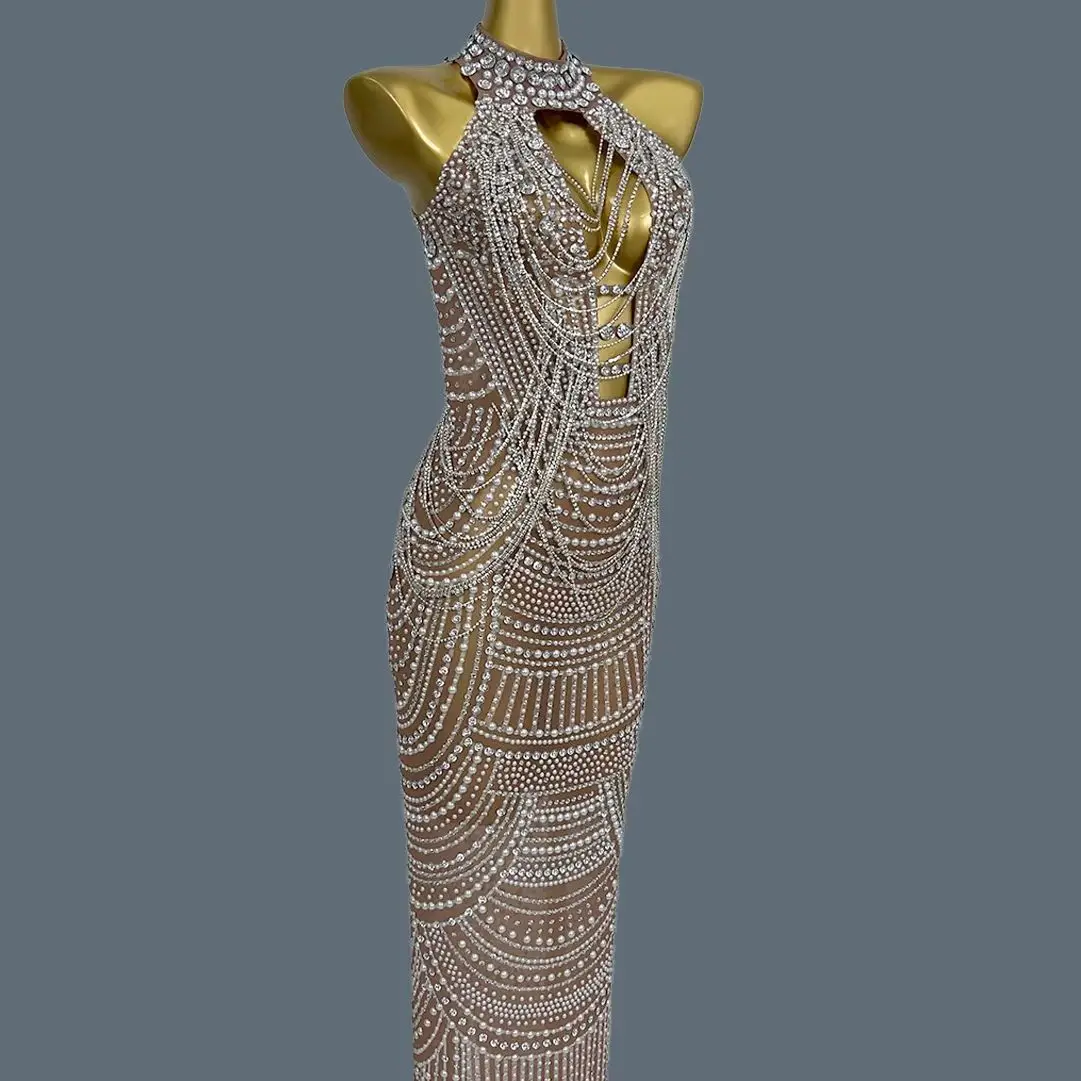 

High-end Gorgeous Sexy Deep V Neck Evening Gown Elegant Women Mega Event Dinners Wedding Prom Maxi Dress Photo Shoot Wear Miwu