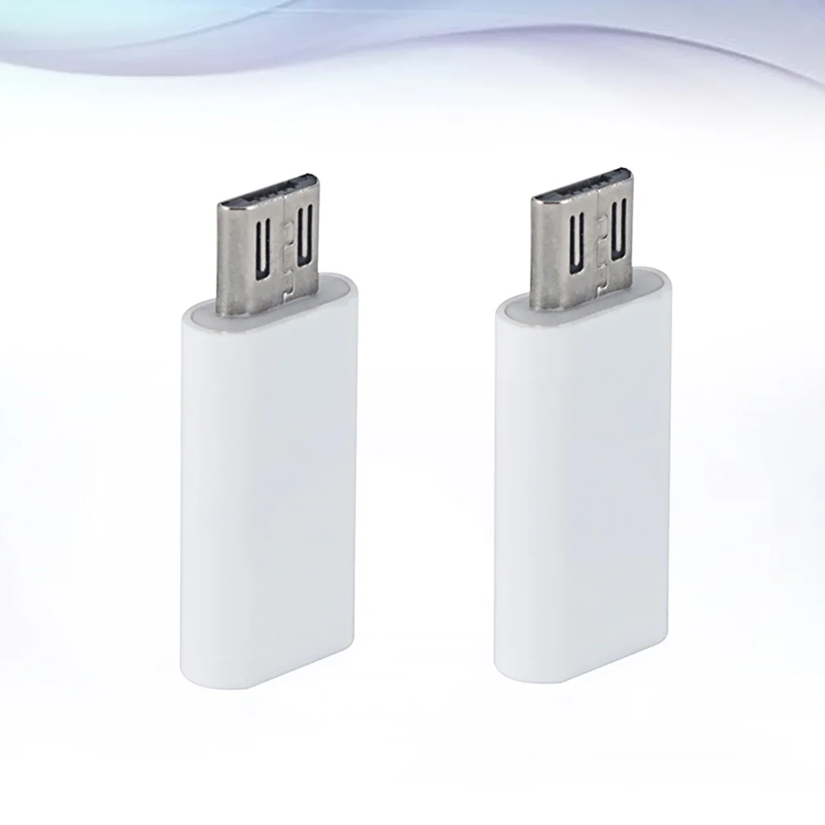 2PCS/Set Type-C Female to Micro USB Data Adapter for Tablet Phone and Laptop (White) Type C adapter Micro USB to Type-C Adapter