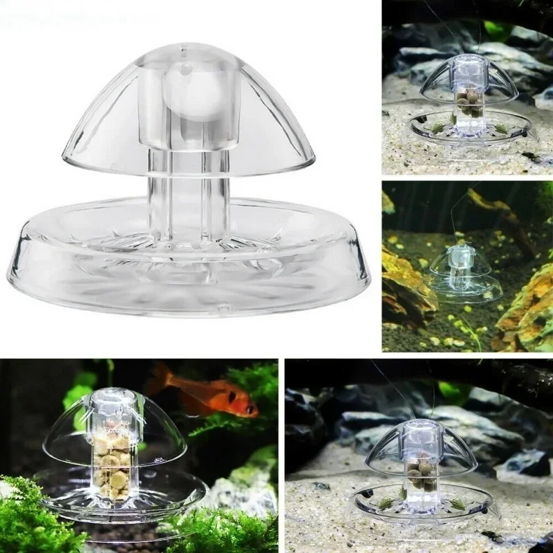 Aquarium Pest Snail Trap Transparent Fish Tank Cleaner Tool Snail Catcher Removal Device Snails Leech Planarian 6/8cm Portable