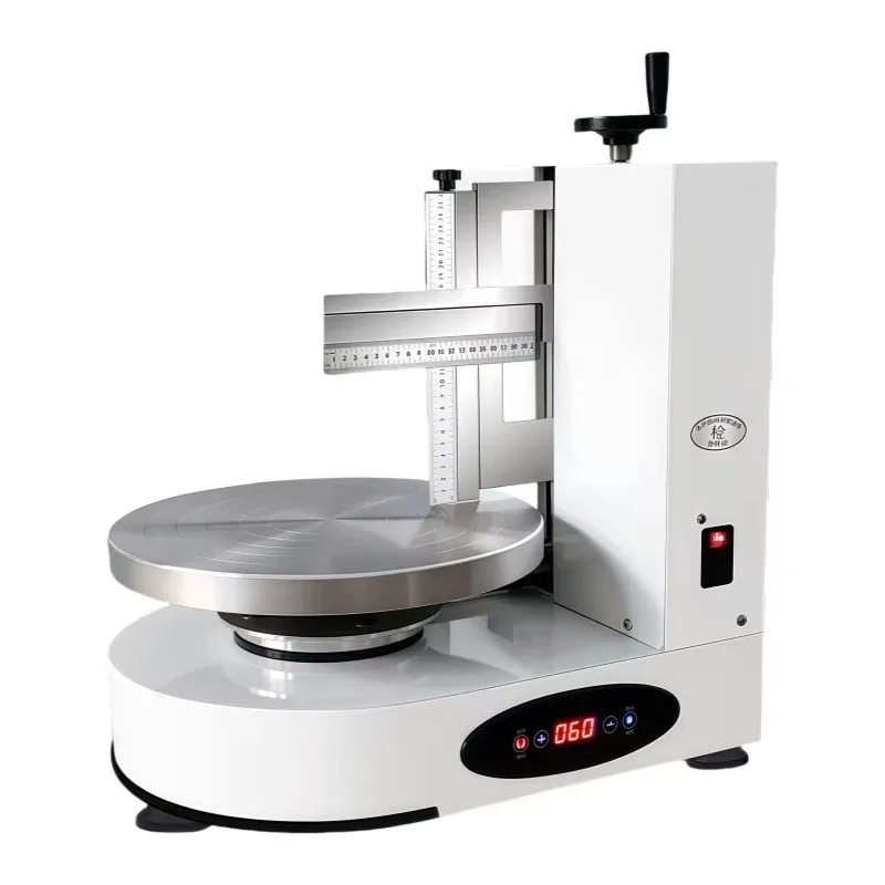 Automatic Cake Spreading Icing Machine for Birthday Cake Making Cream Cake Decorating Polishing Equipment Motor Core Component