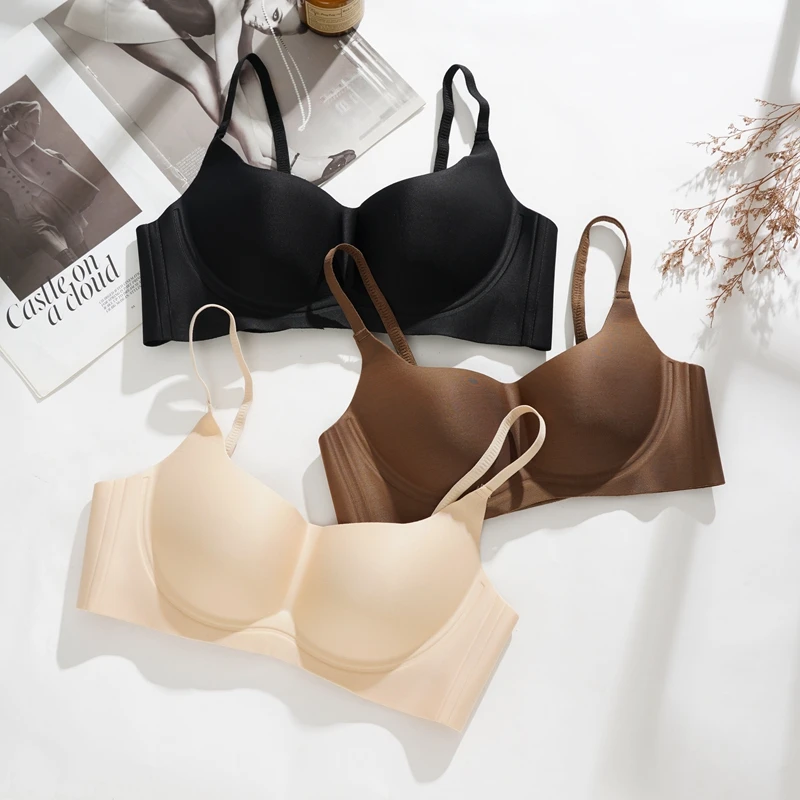 No Trace Thin Lingerie Women Small Breasts Close Together To Prevent Sagging Soft Support No Steel Ring Up Bra Bras for Women