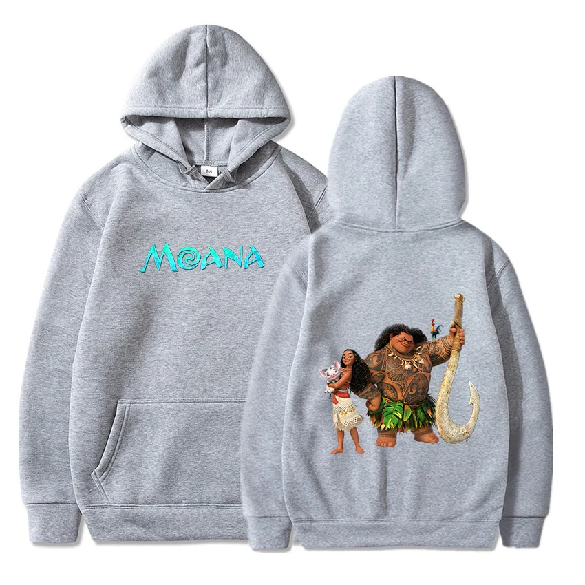 

Disney Moana Hoodies Men Women Thin Hooded Pullover Sweatershirt Boys Girls Student Hip Hop Hoddie Sweatshirts