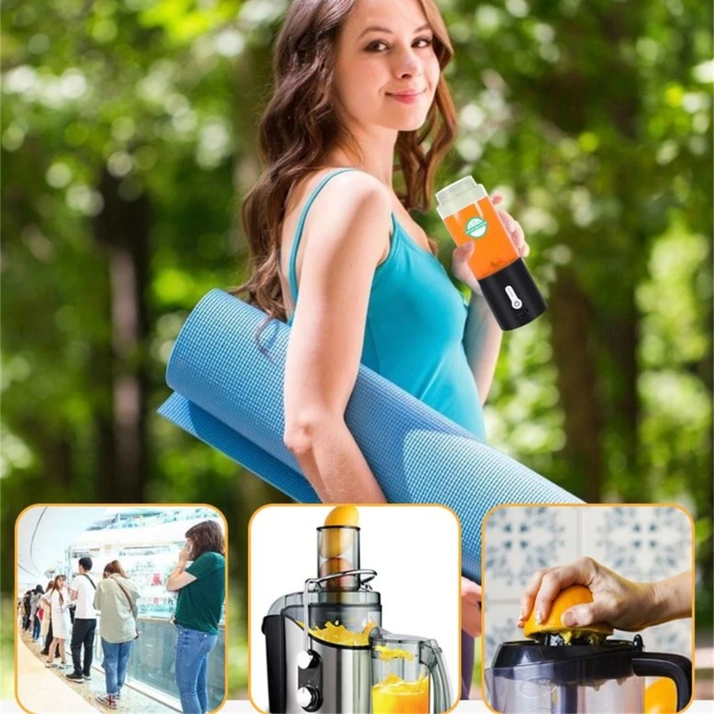 Travel Blender Cup เครื่องปั่นส่วนบุคคล Mini ผลไม้คั้นน้ำผลไม้แบบพกพาไฟฟ้า Juicer สำหรับสมูทตี้น้ำผลไม้นม Dropship
