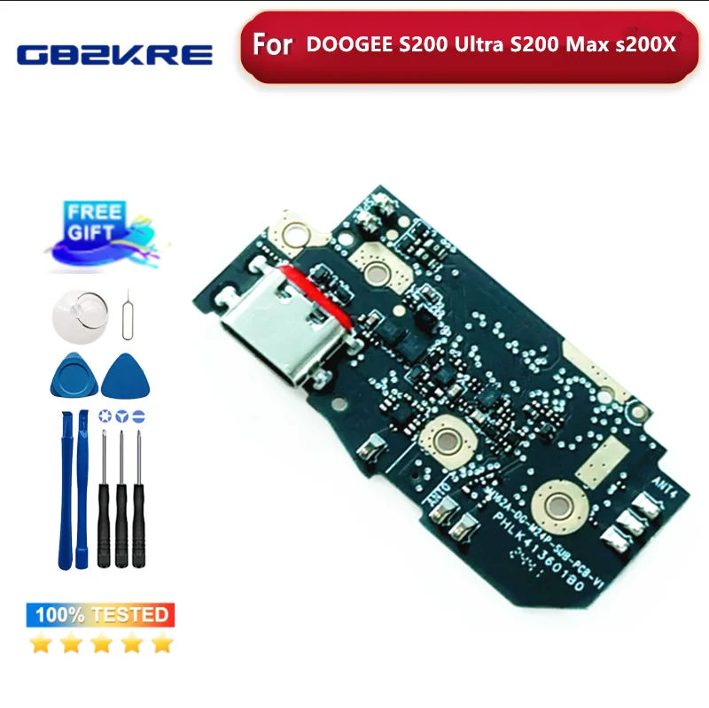 Original USB Board For Doogee S200 S200X S200 Ultra S200 Max s200plus USB Charging Microphone Charger Circuits Dock Connector