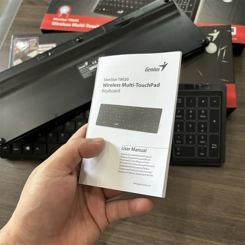 Teclado sem fio mudo para notebook de computador desktop sensível ao toque