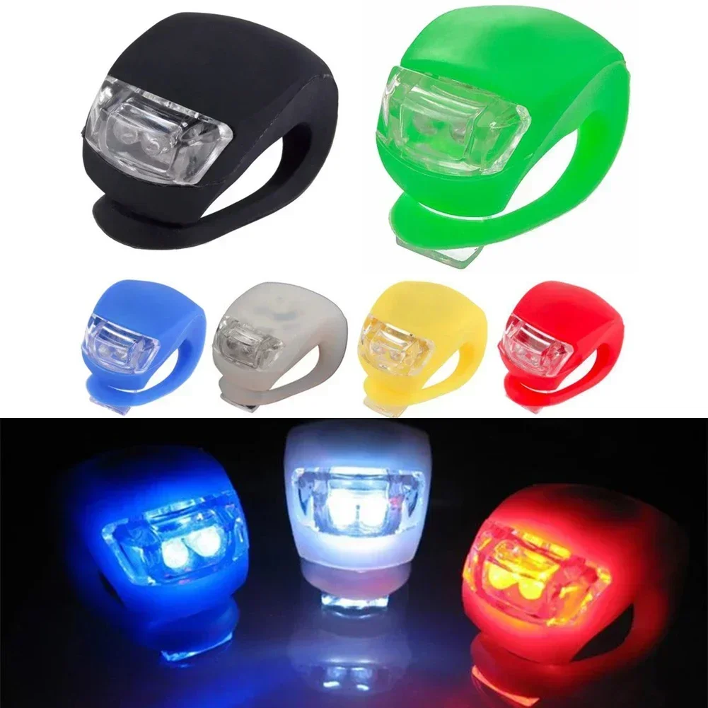 

Waterproof Bicycle Light Silicone Bicycle LED Light MTB Decorative Lantern Tail Light Warning Light Night Cycling Accessories