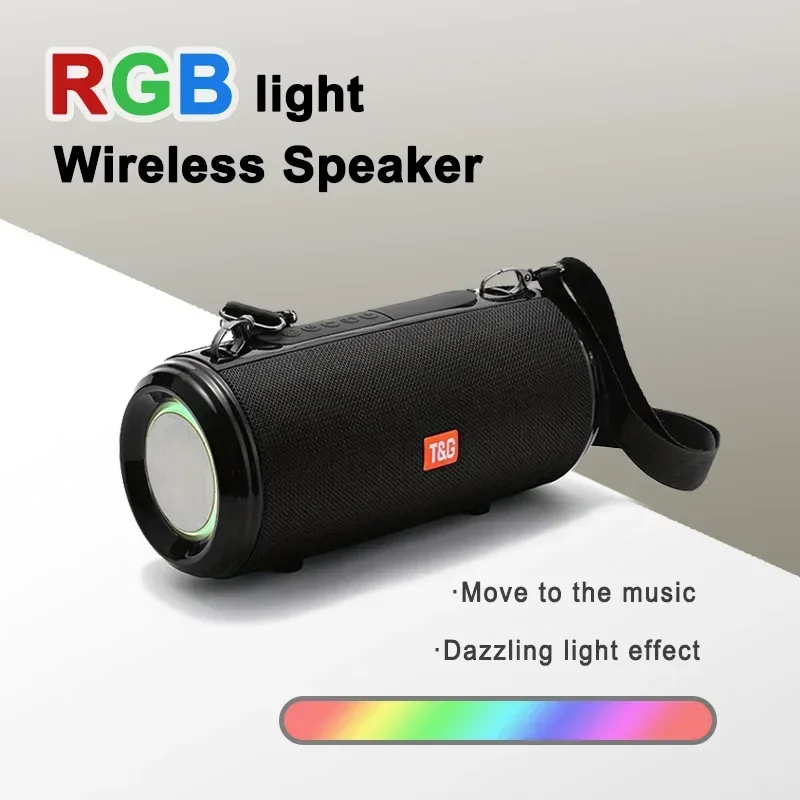 

TG537 LDE Light with Portable Outdoor Bluetooth Speaker with Charging and Auxiliary Cable -FM TF USB Insert Card