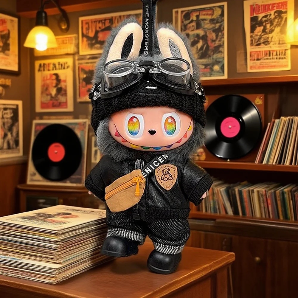 [Sin muñeca] ropa para muñeca Labubu V1V2V3, chaqueta, ropa para muñeca, accesorios para muñecas de colores, decoración bonita, ropa de moda