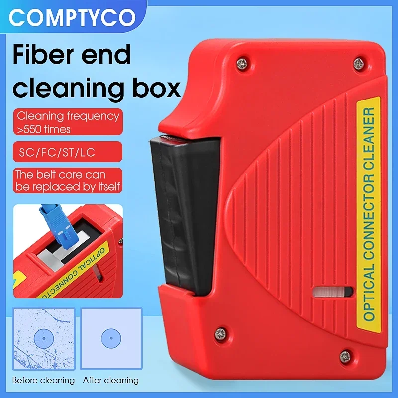 

Fiber End Face Cleaning Box SC/FC/LC/ST Connector Cleaner Tools Fiber Wiping Tool Optical Fiber Flange Cleaner Cleaning Cassette