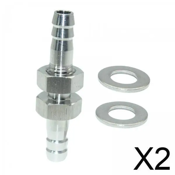 

Barbed Thru Bulkhead Connector Stainless Steel Hose Barb Fitting Hex Head Adapter for Carburetor Hoses Roll-up Systems